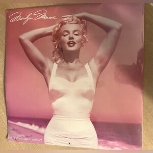 2016 Marilyn Monroe 16 Month Wall Calendar New & Sealed Film Roles Silver Screen